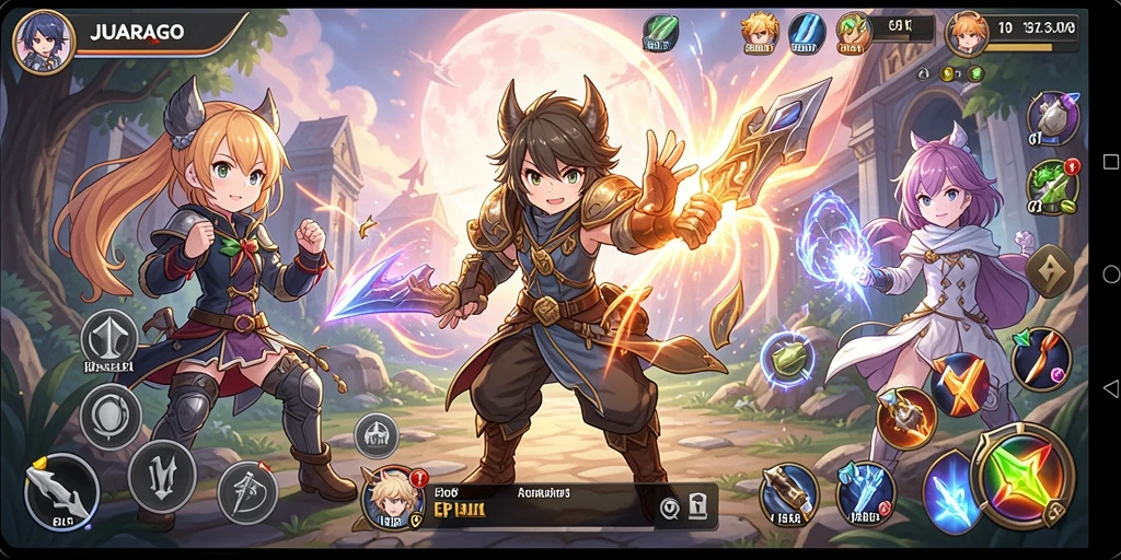 Tampilan gameplay JUARAGO yang menarik dan penuh aksi.