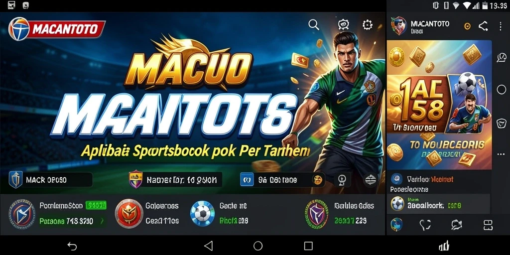 Tampilan gameplay aplikasi Sportsbook MACANTOTO yang menarik dan interaktif.