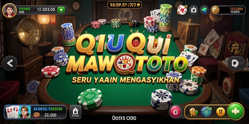 Tampilan gameplay seru di MAWARTOTO yang menampilkan QiuQiu.