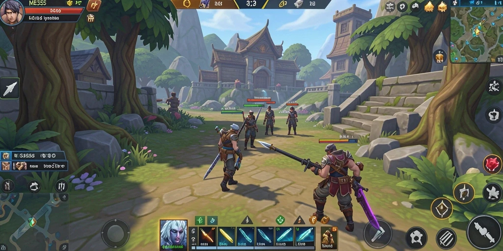 Gameplay menarik dalam ME355 yang menampilkan pertempuran strategi.