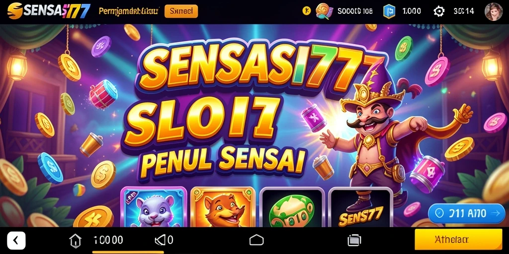 Tampilan gameplay SENSASI777 dengan grafis dan animasi yang menarik.