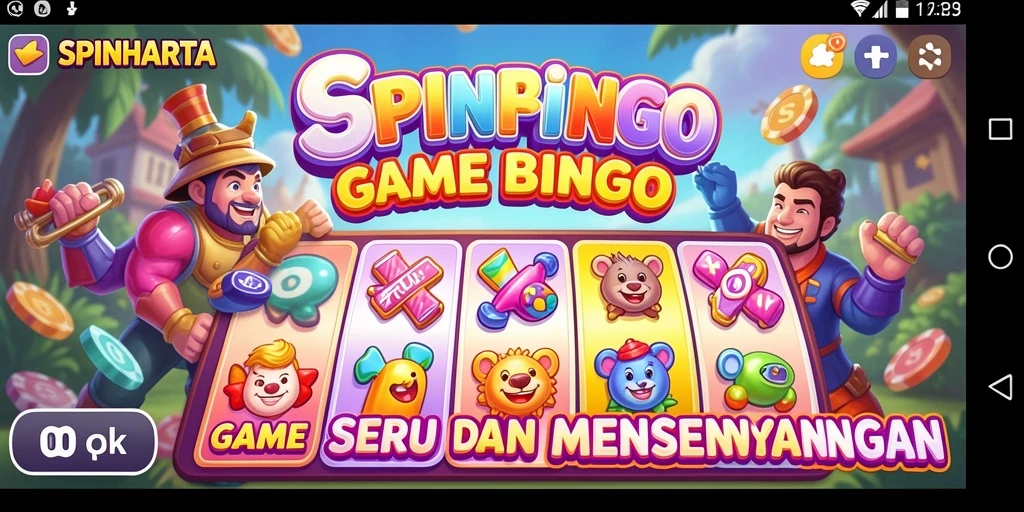 Tampilan menarik gameplay Bingo di SPINHARTA.