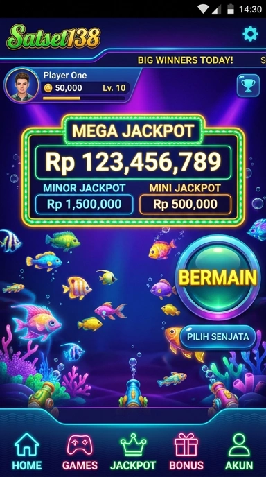 Tampilan antarmuka pengguna satset138 yang intuitif.
